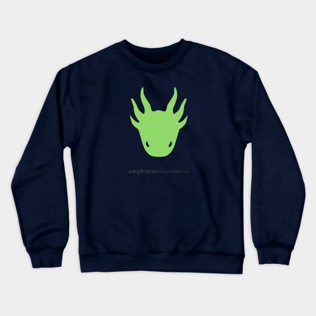 Amphibian Foundation Green Logo Crewneck Sweatshirt by amphibianfoundation